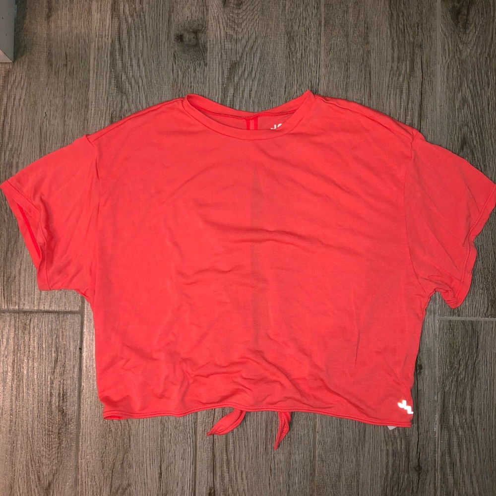 Soft Coral Crop Top